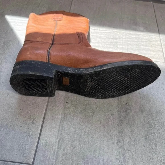 Rhino Premium Brown Western Work Boots Size 12 M - Picture 9 of 10